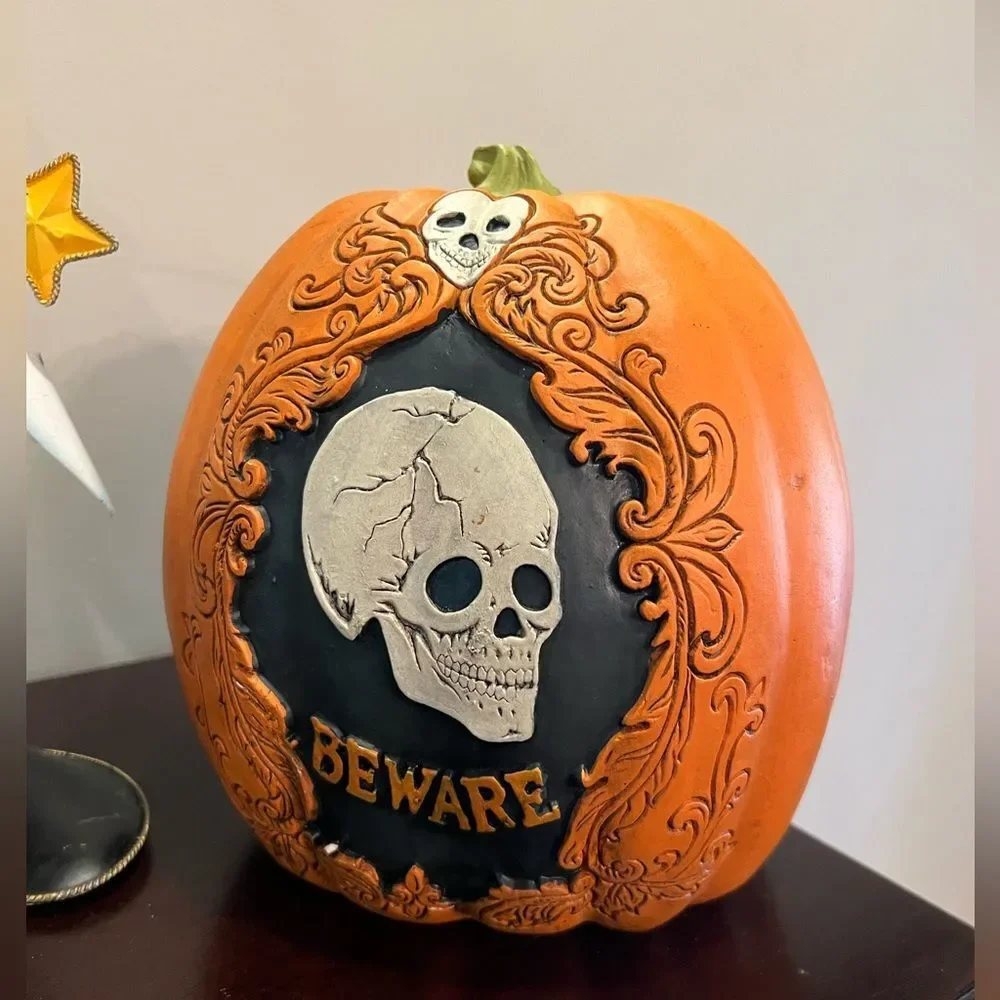 Spring ghost and BEWARE jack o lantern bundle Halloween